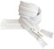 Lenzip #10 Heavy Duty Vislon Molded Plastic Marine Separating Zipper -Color: White - Made in The United States (1 Zipper Per Pack) (Molded - 48" Inches)